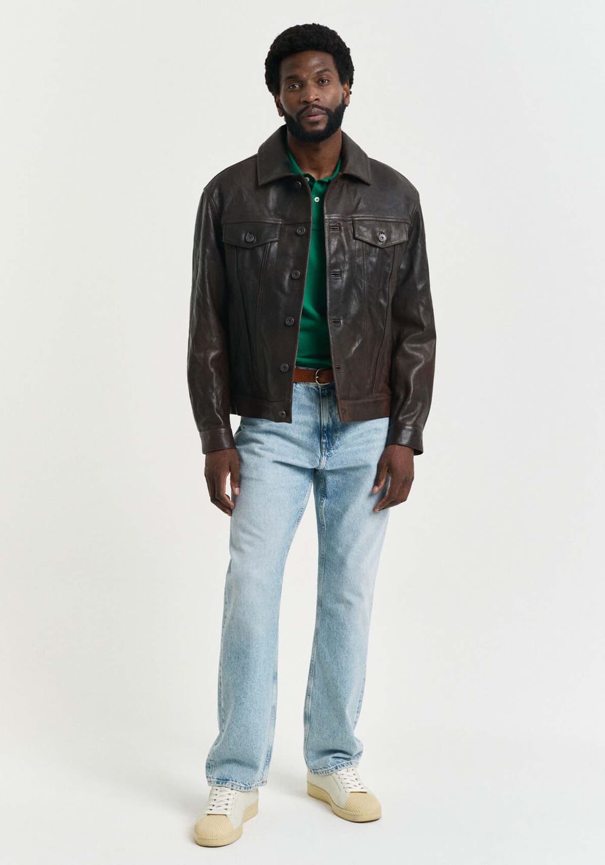 Men's Polo Shirts Gant Green