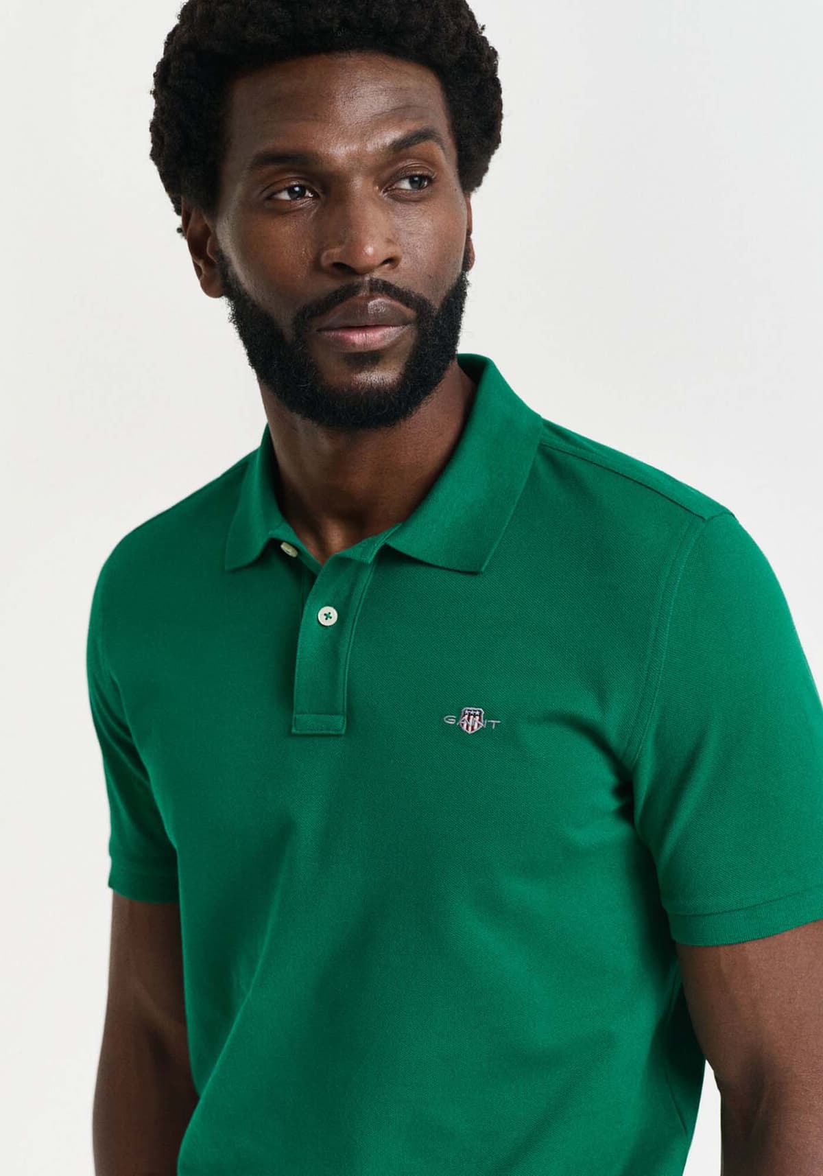 Men's Polo Shirts Gant Green