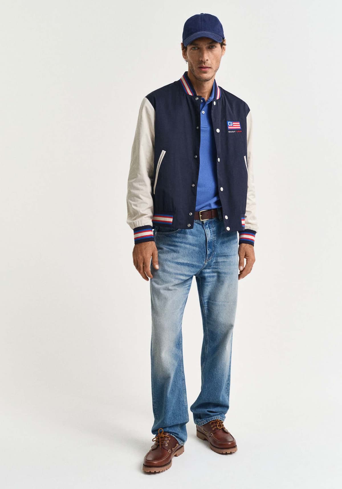 GANT Pique Polo Μπλούζα της σειράς Shield - 2210-1 407 Rich Blue