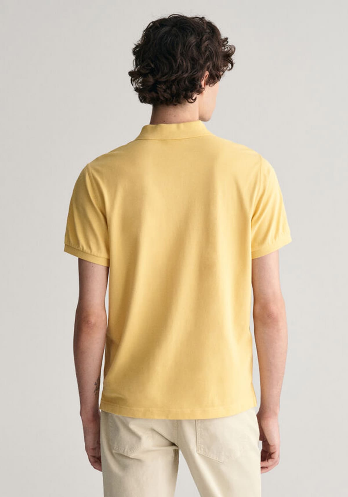 Men's Polo Shirts Gant Yellow