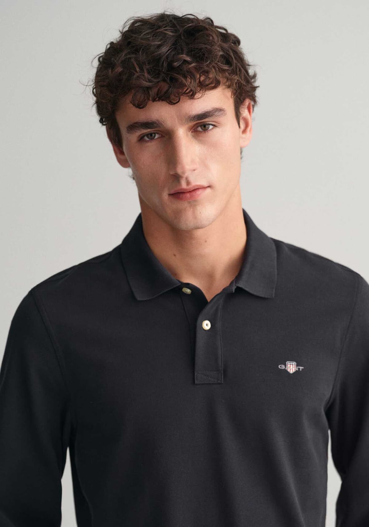 Men's Polo Shirts Gant Black