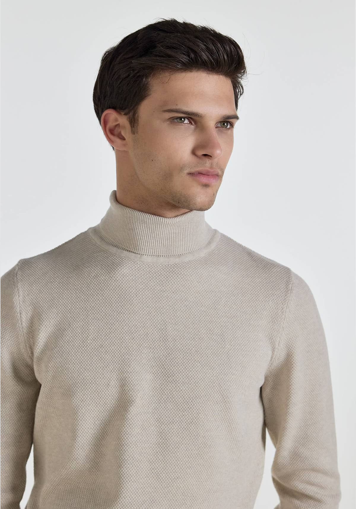 Men's Turtlenecks Monte Napoleone Beige