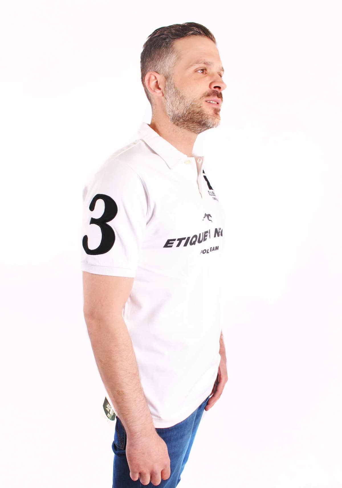 Men's Polo Shirts Etiqueta Negra Polo White