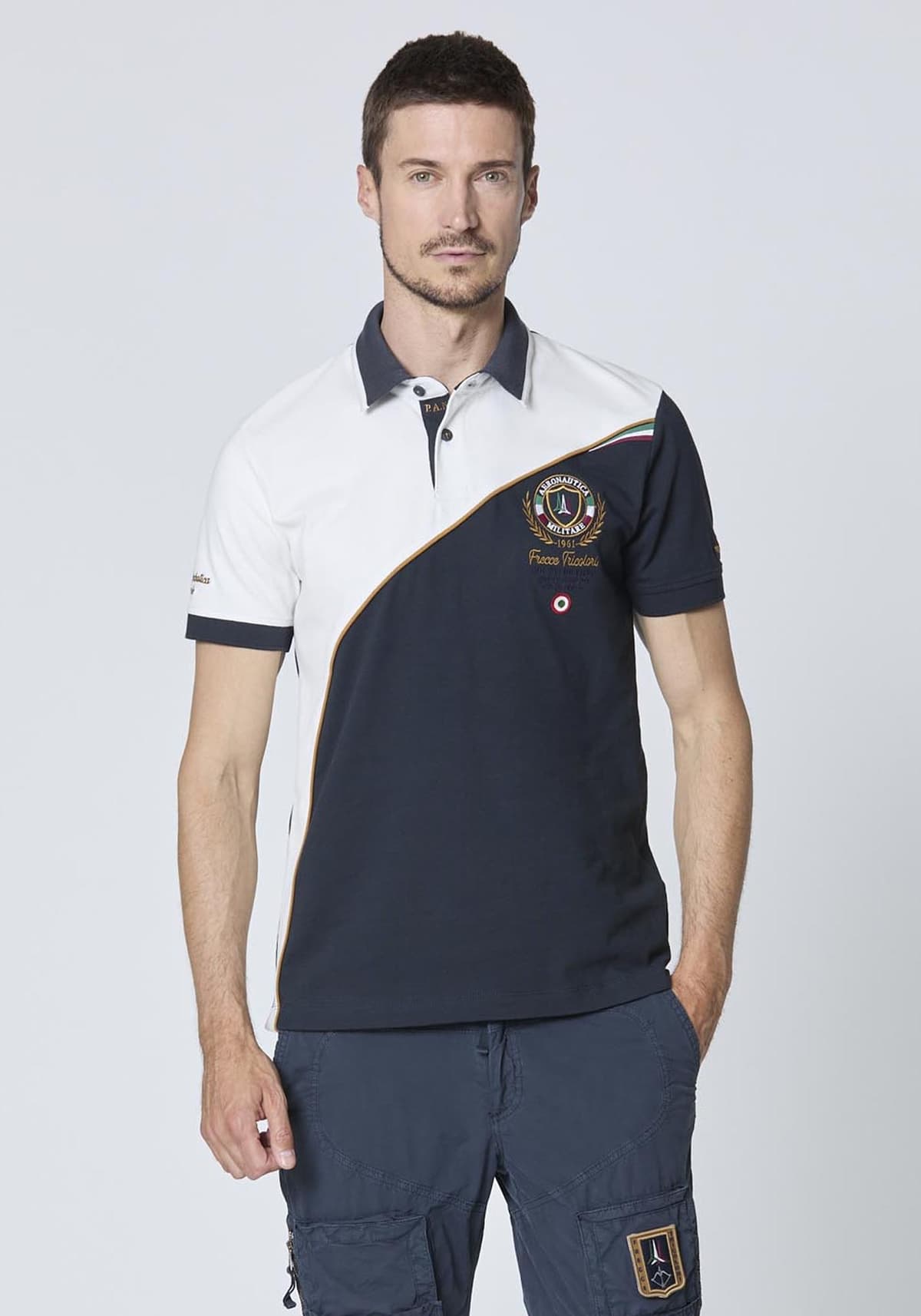 Men's Polo Shirts Aeronautica Militare Blue