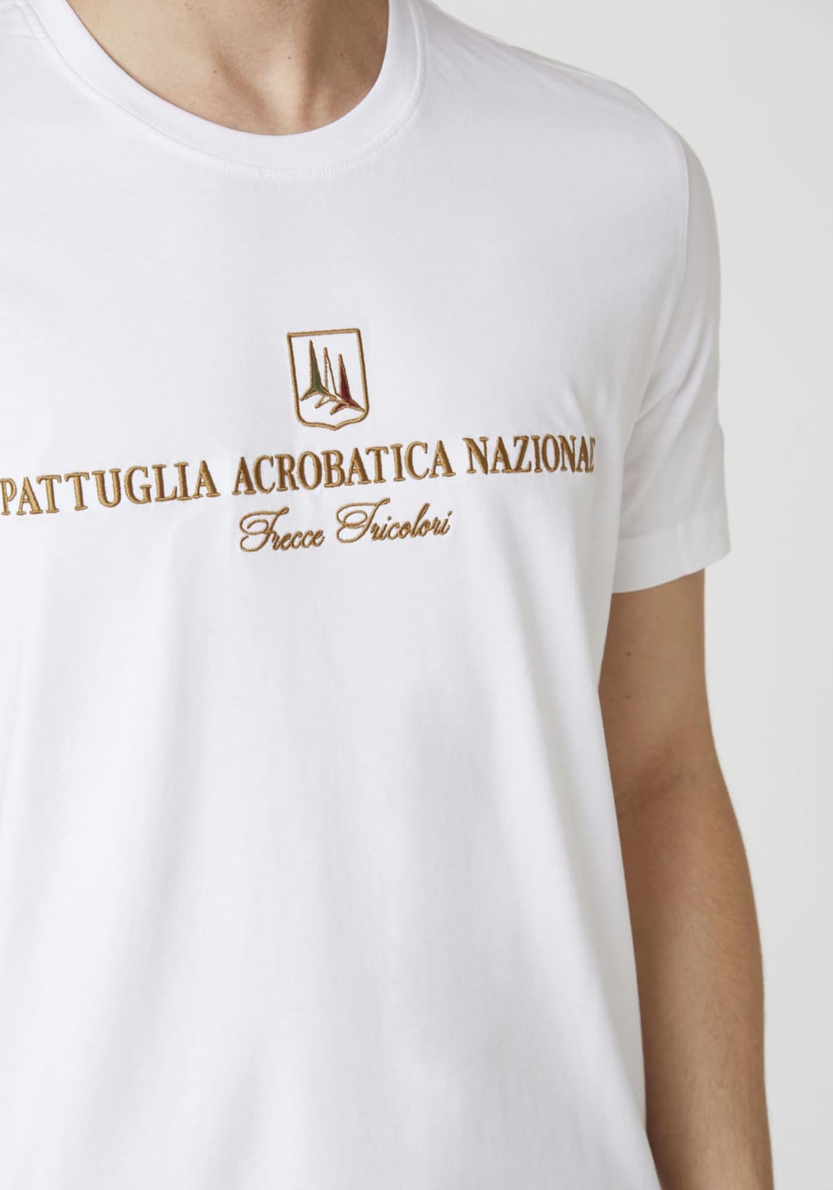 Aeronautica Militare Μπλούζα της σειράς Jersey - TS2410 73062 Off White