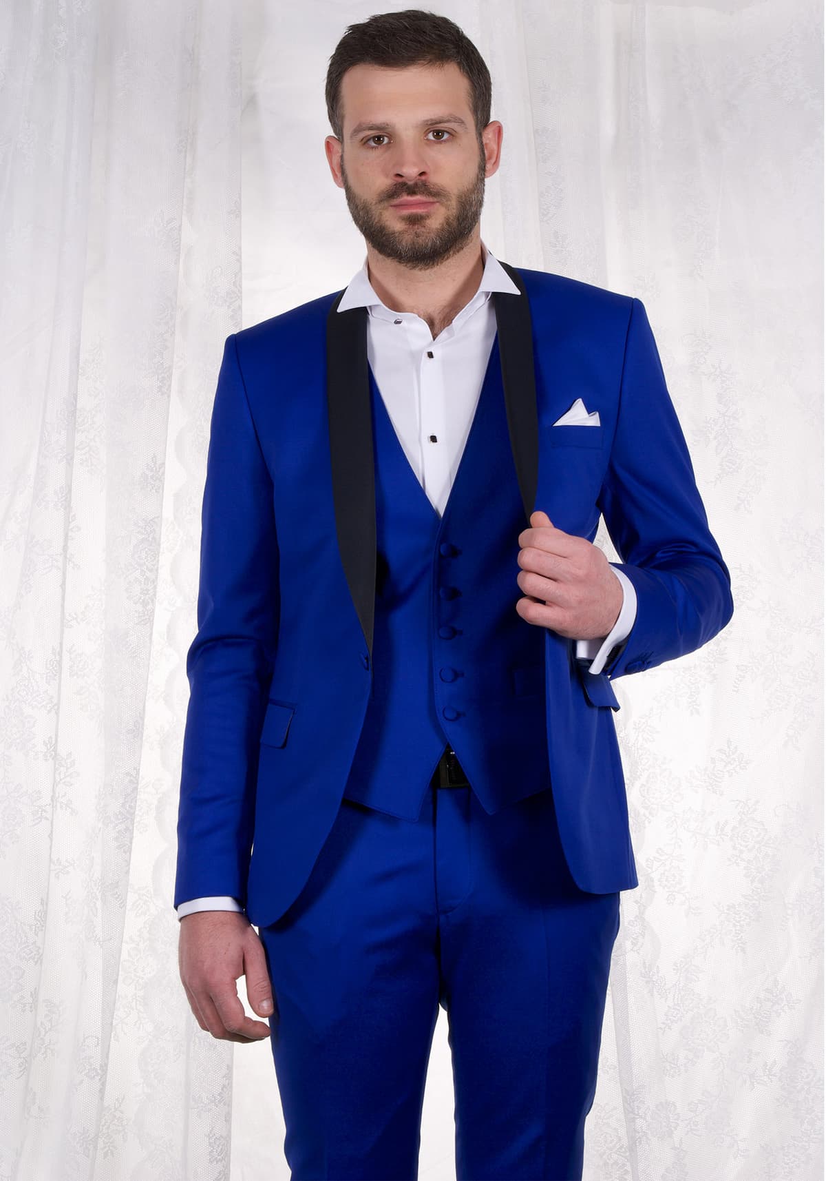 Men's Suits Fragosto Blue