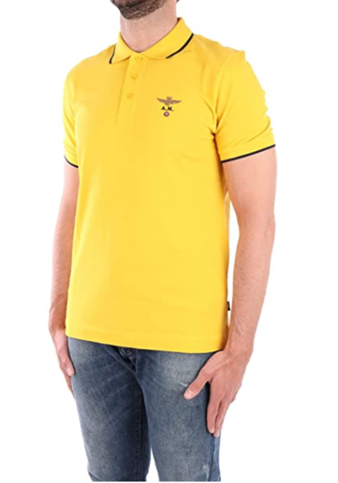 Men's Polo Shirts Aeronautica Militare Yellow