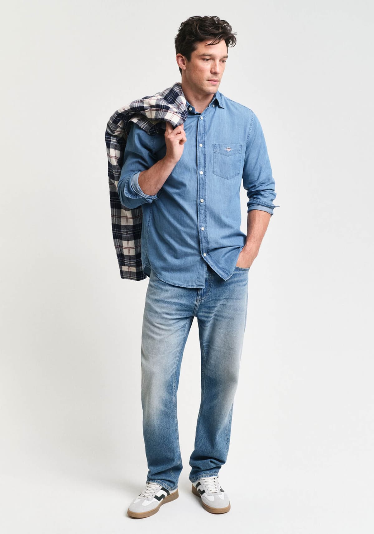 Men's Shirts Gant Blue