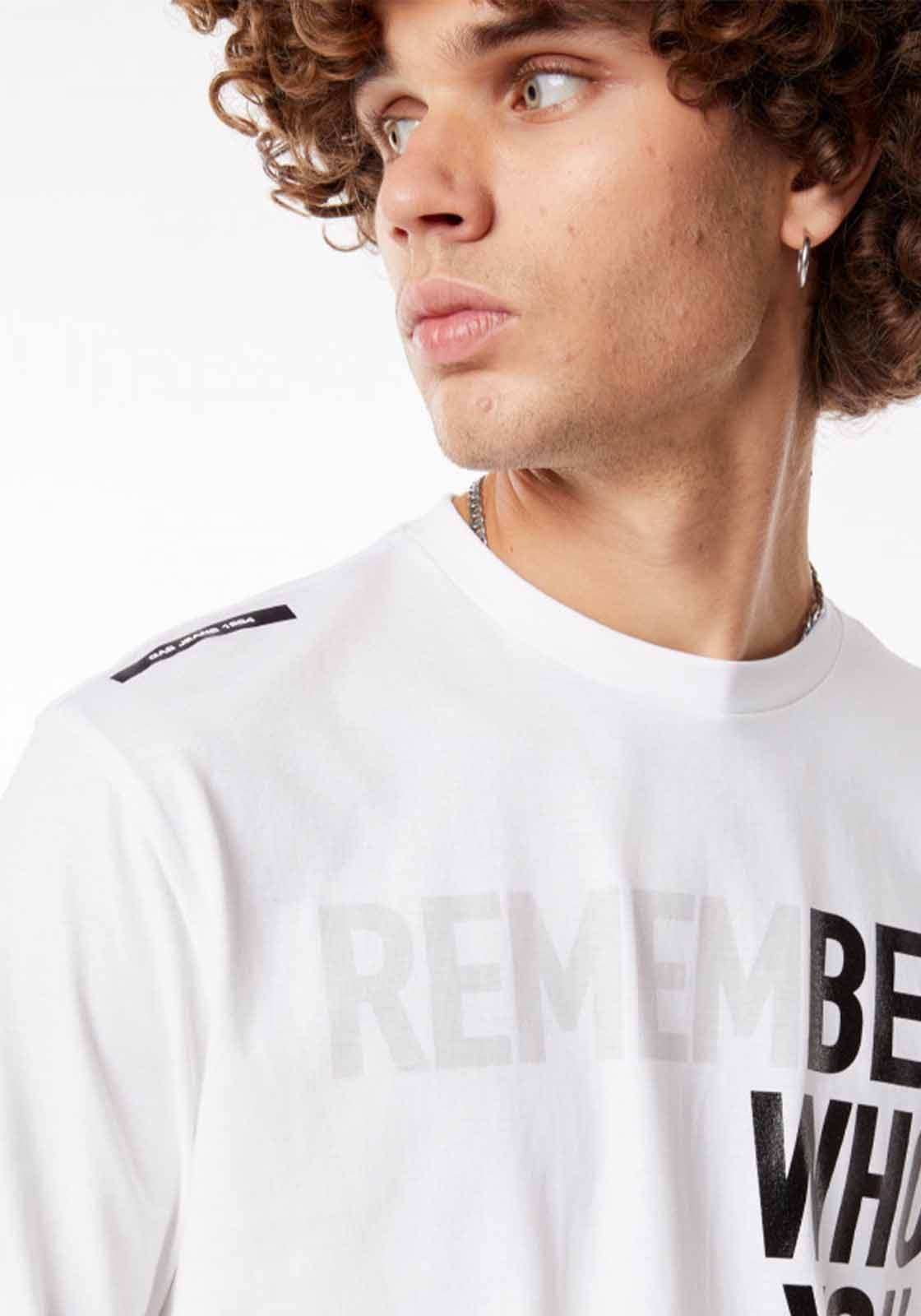 Men's T-Shirts Gas White