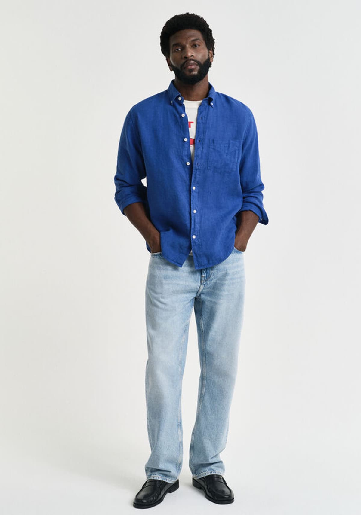 Men's Shirts Gant Blue