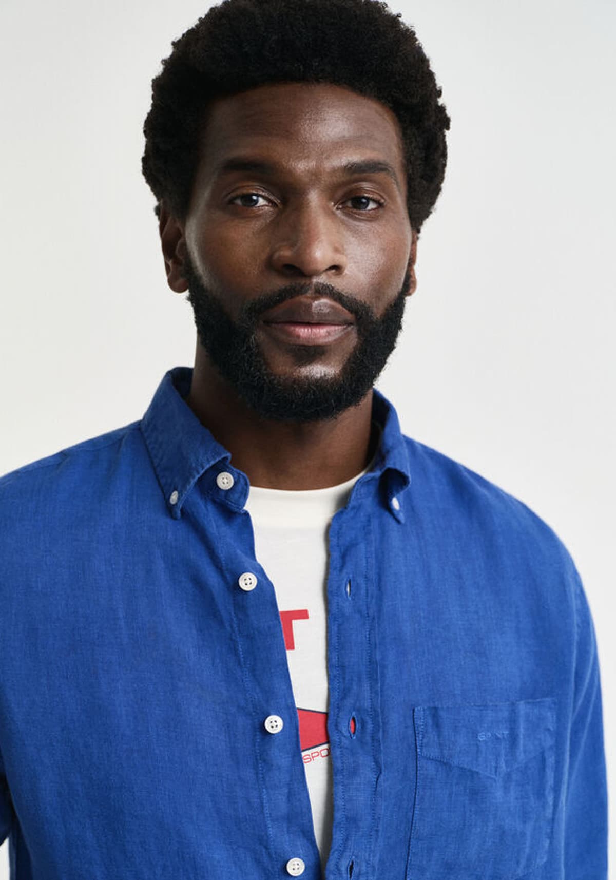 Men's Shirts Gant Blue