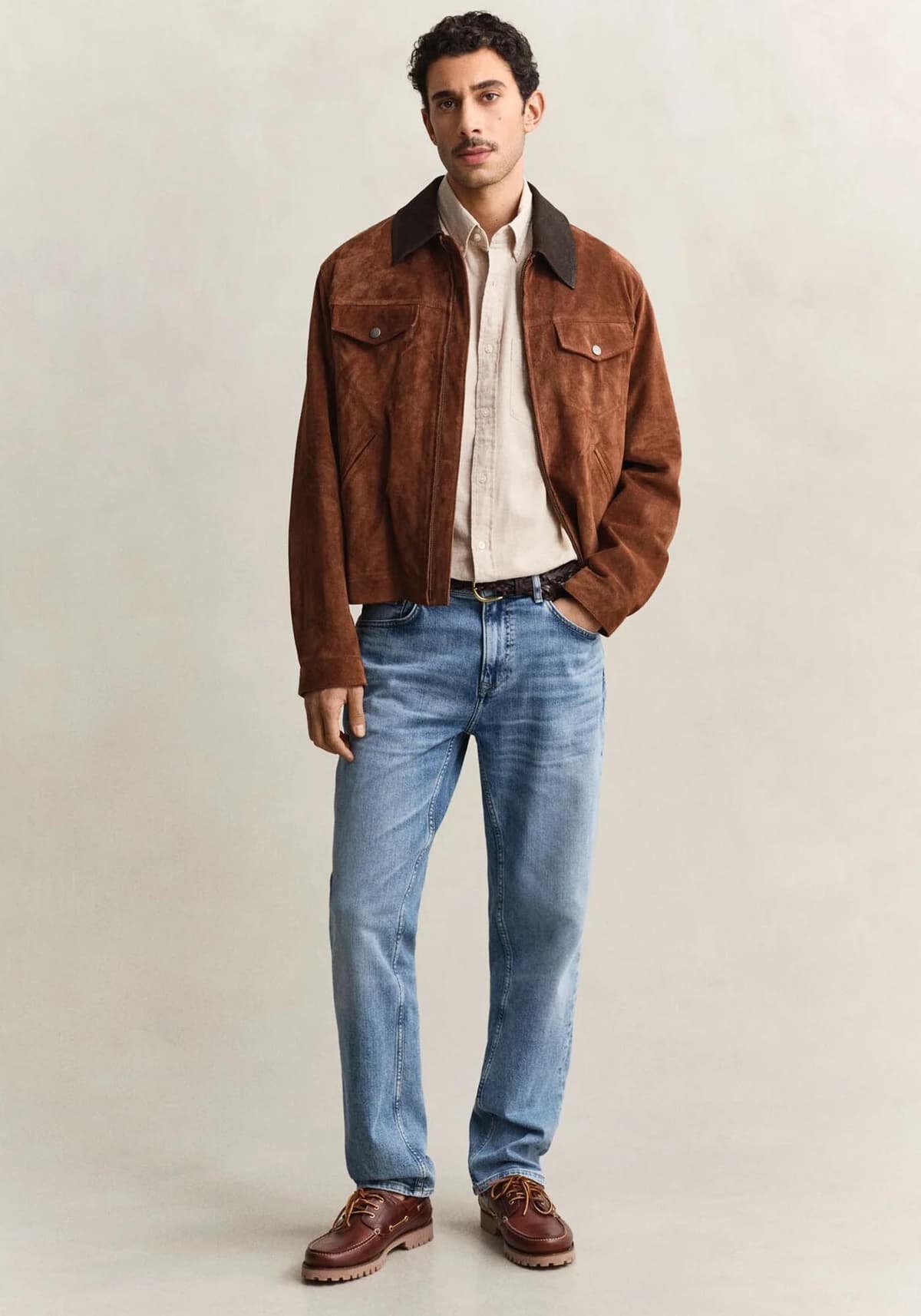 Men's Shirts Gant Beige