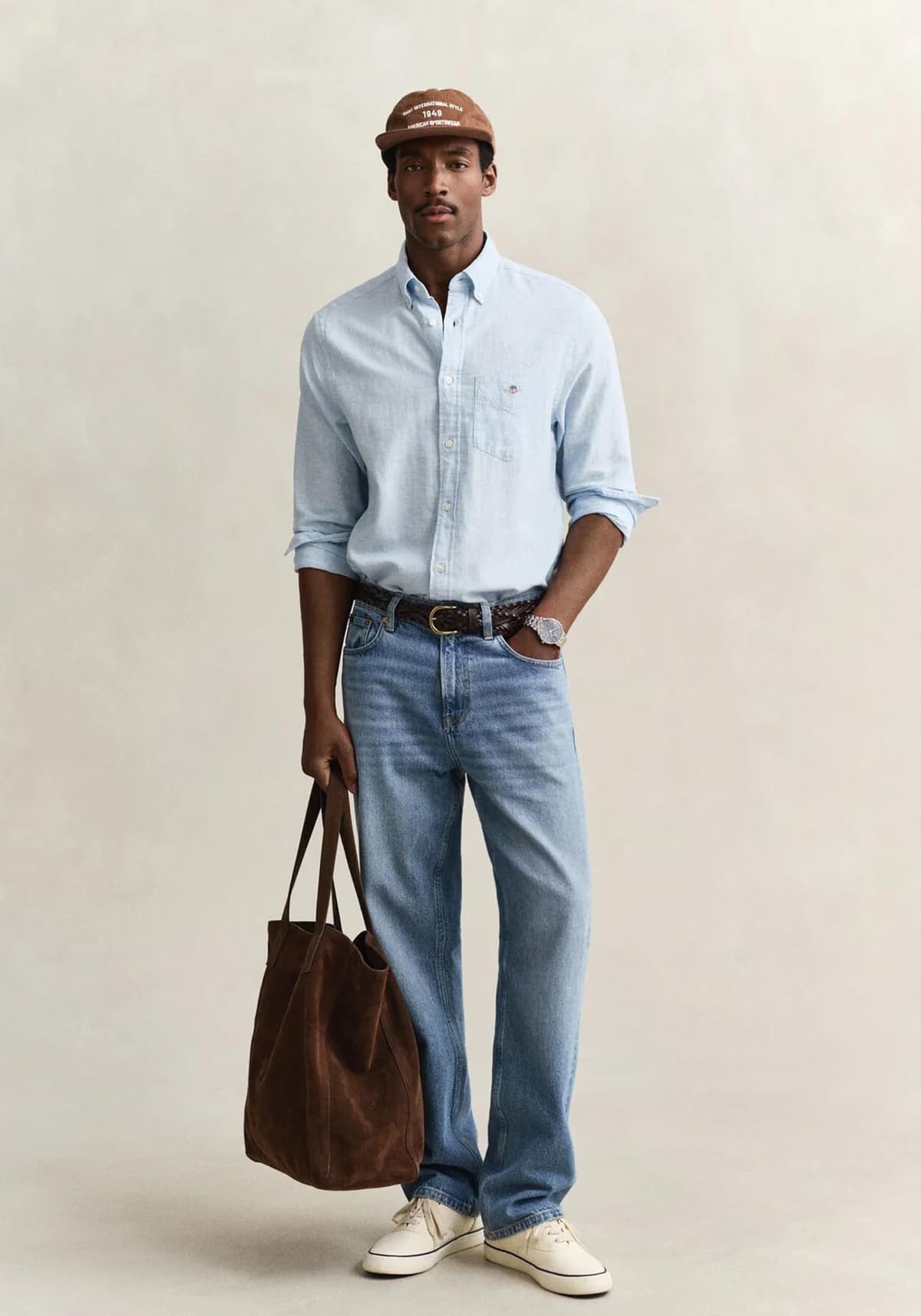 Men's Shirts Gant Blue