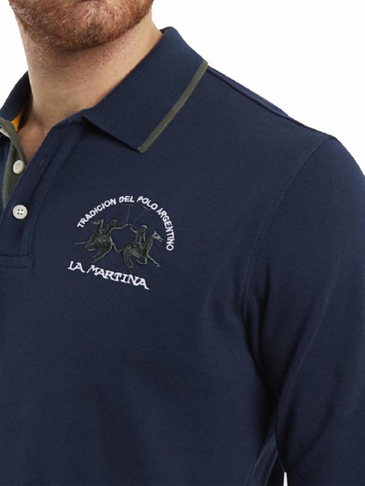 Men's Polo Shirts La Martina Blue