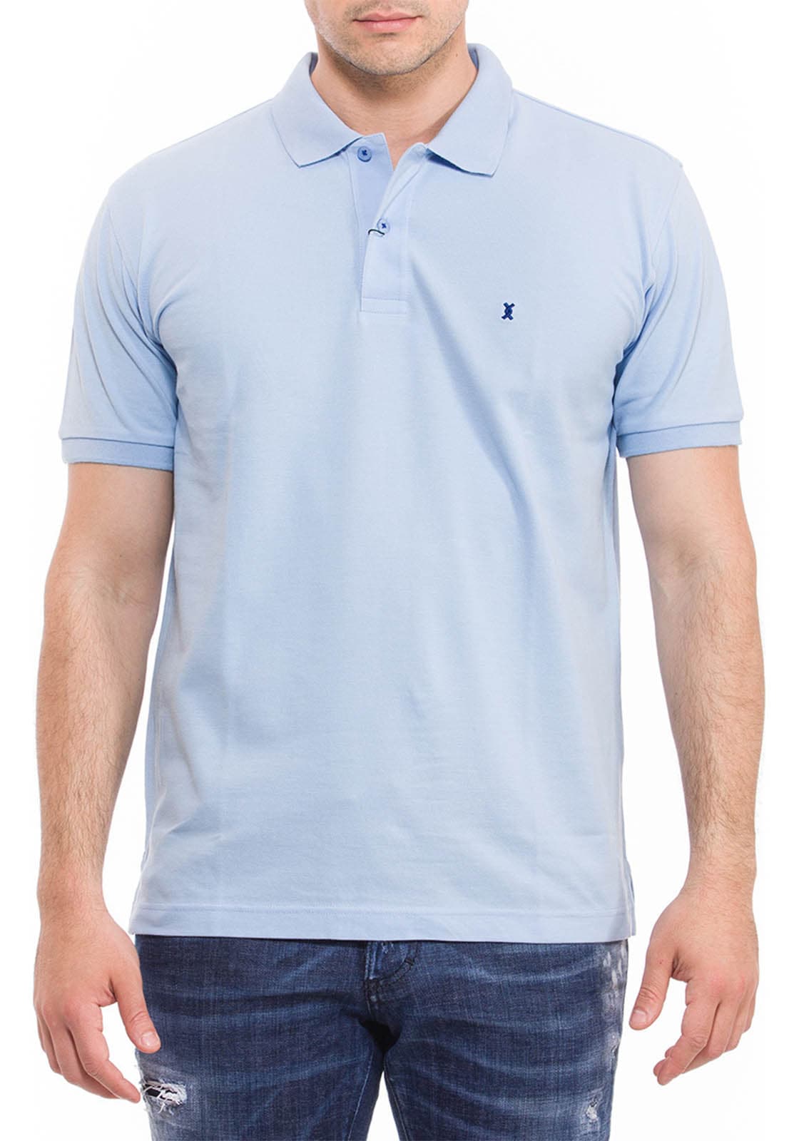 The Bostonians Regular Fit Polo - 3PS1050 B00176 Ciel