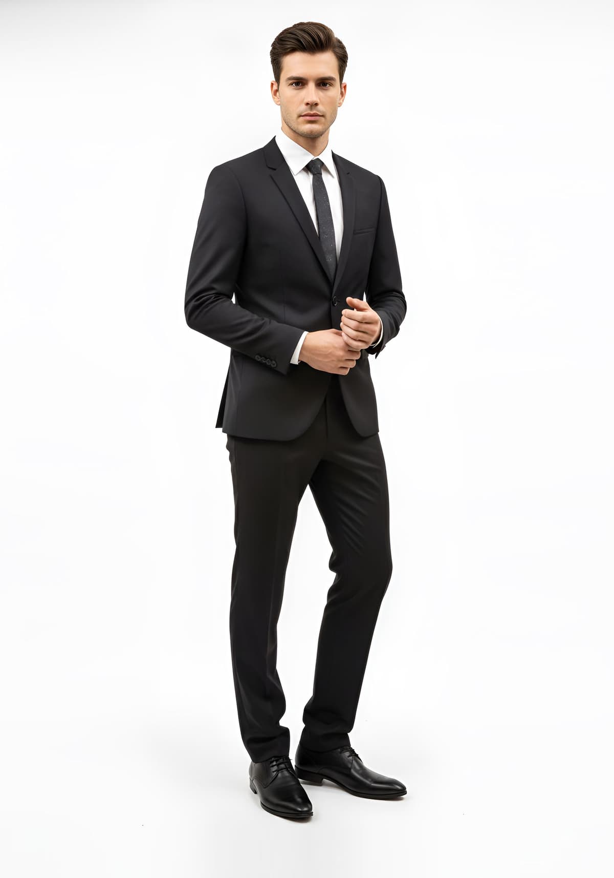 Men's Suits Hugo Black