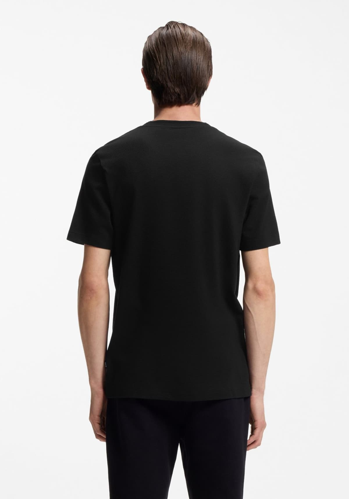 BOSS T-SHIRT TIBURT 240 ΜΑΥΡΟ