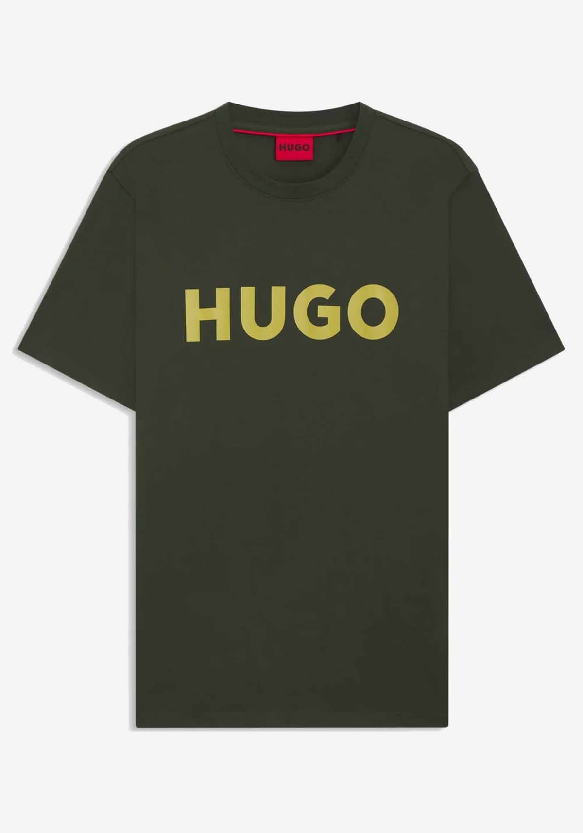 HUGO T-SHIRT DULIVIO LOGO ΧΑΚΙ