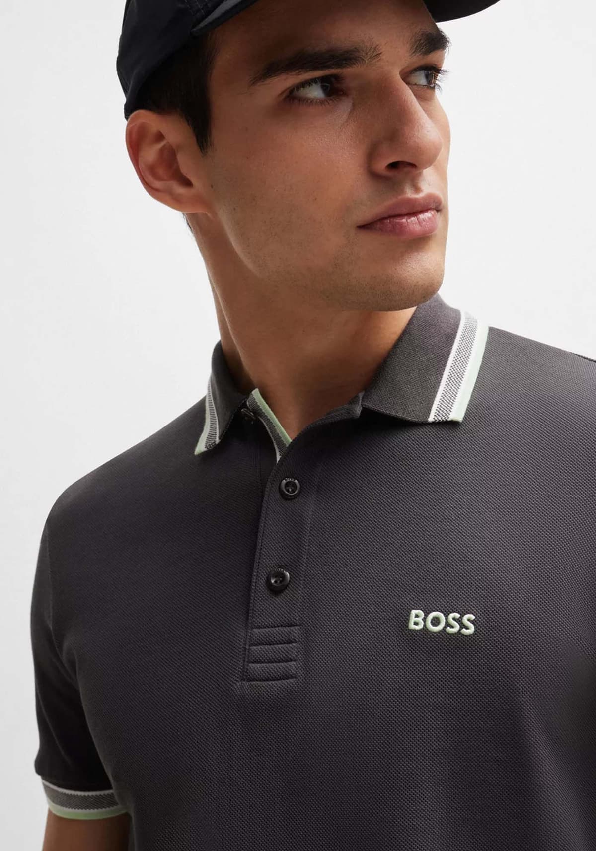 BOSS Polo Μπλούζα της σειράς Paddy - 50469055 016 Charcoal