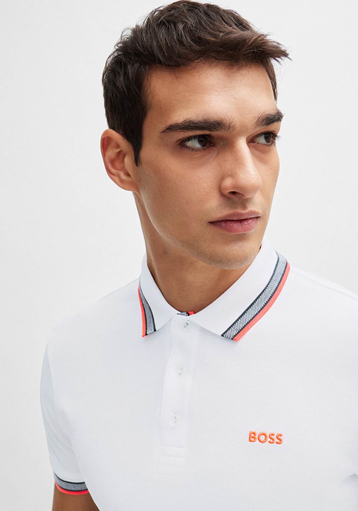 Men's Polo Shirts Boss White