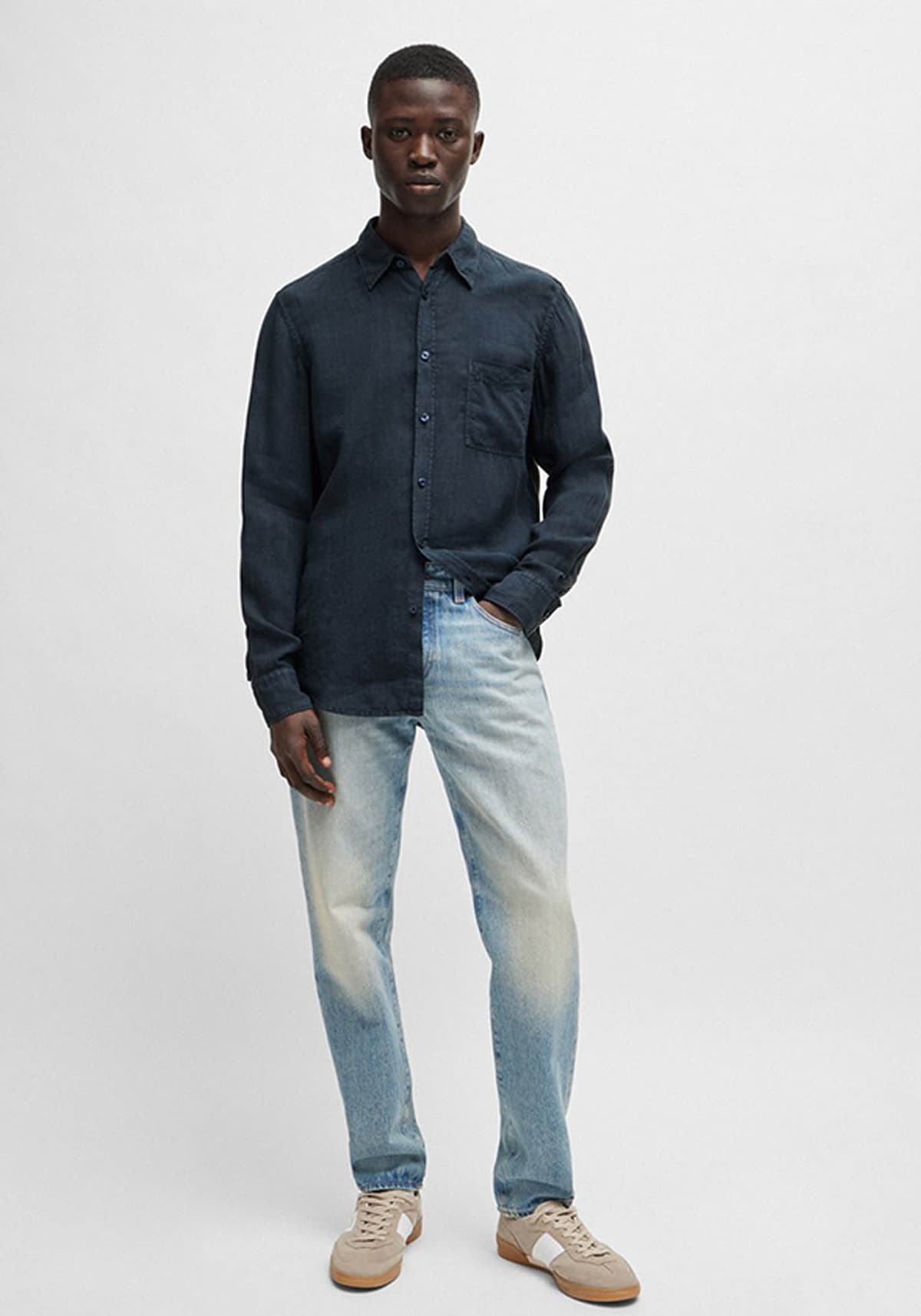 Men's Shirts Boss Blue