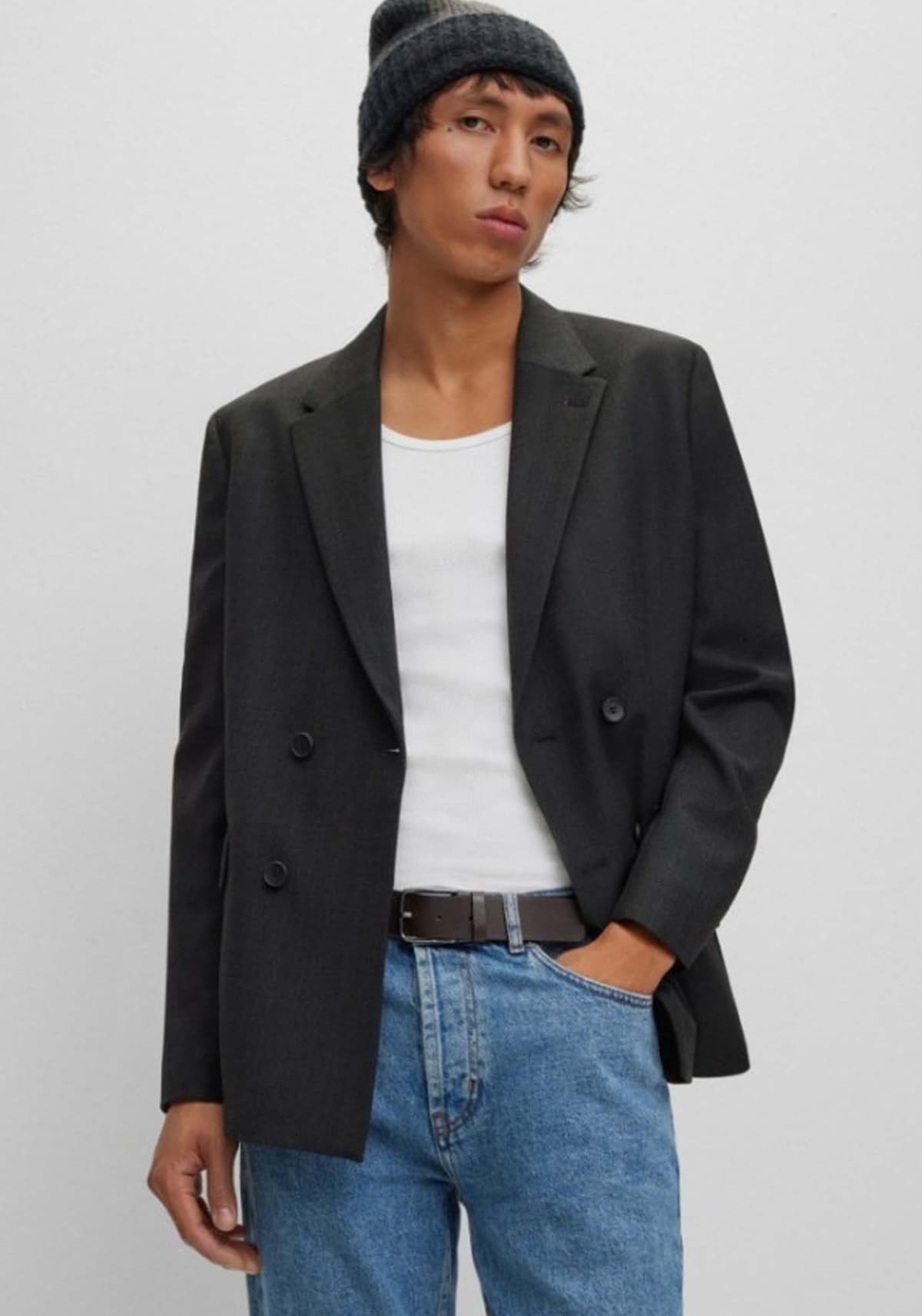 HUGO Ζώνη της σειράς Geek - 50496596 202 Dark Brown