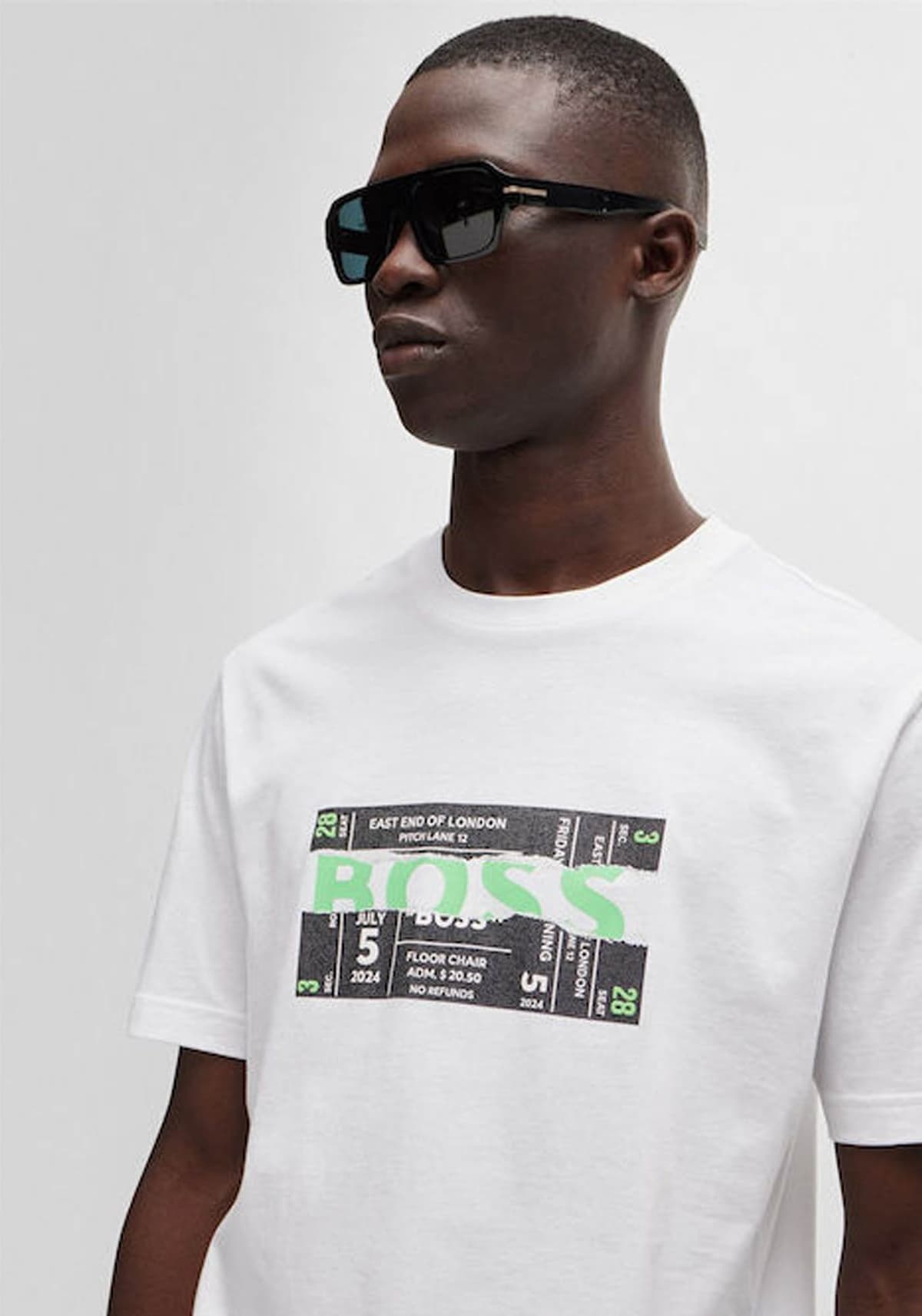 Men's T-Shirts Boss White