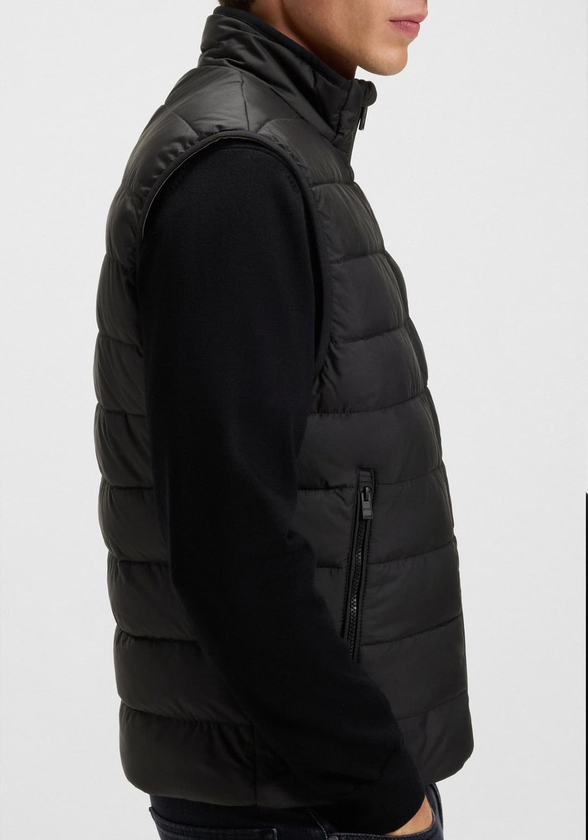 BOSS Αμάνικο Μπουφάν της σειράς Cenito - 50518375 001 Black