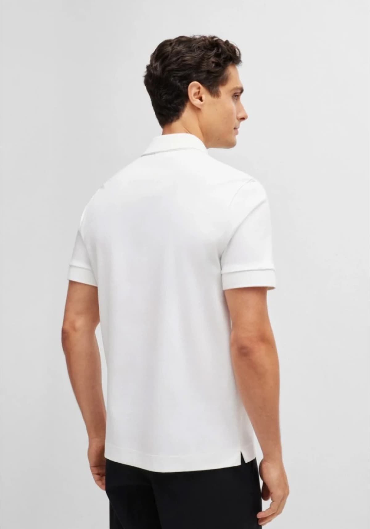 BOSS POLO REGULAR FIT C-PARRIS 01 ΛΕΥΚΟ