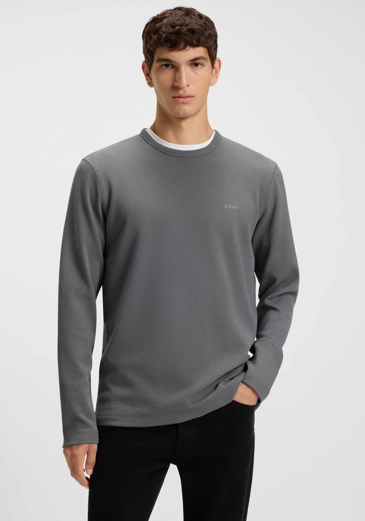 BOSS Jersey της σειράς Tempesto - 50520725 062 Open Grey