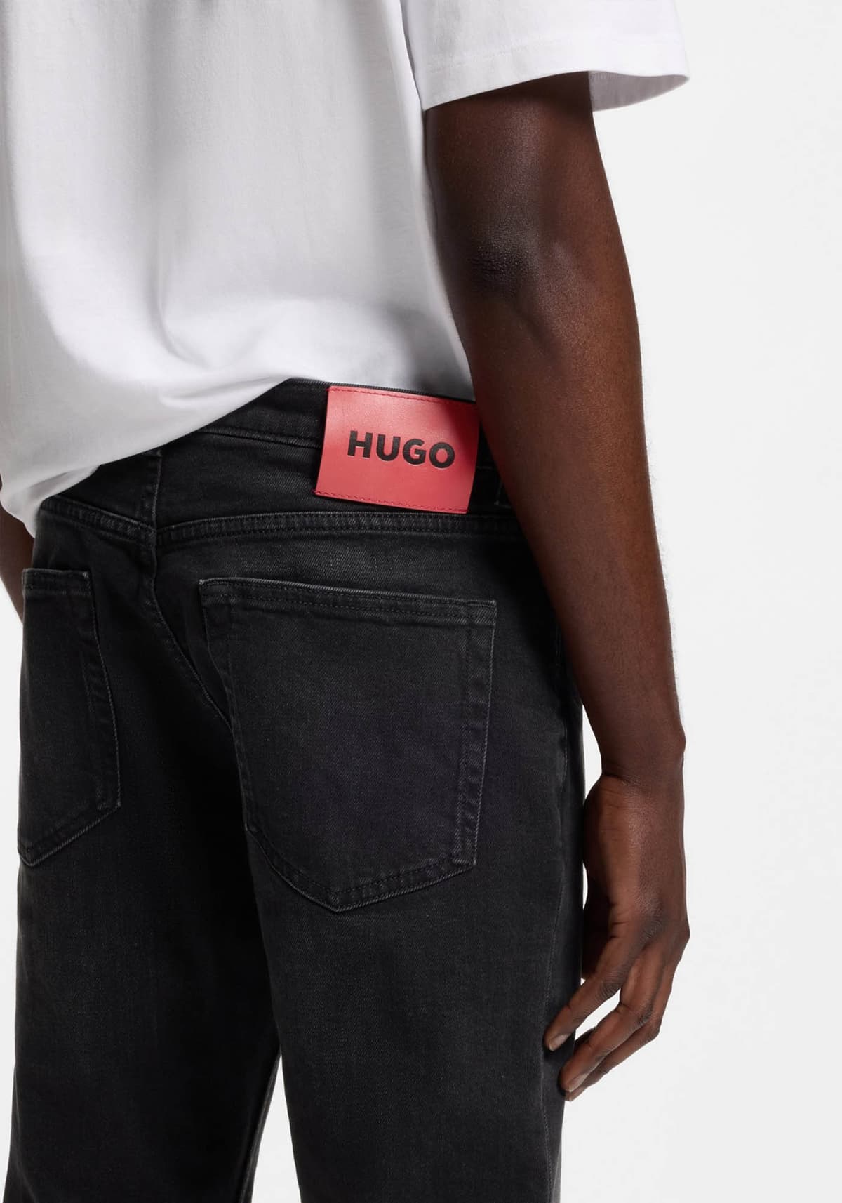 HUGO ΠΑΝΤΕΛΟΝΙ JEANS 734 EXTRA SLIM FIT ΜΑΥΡΟ