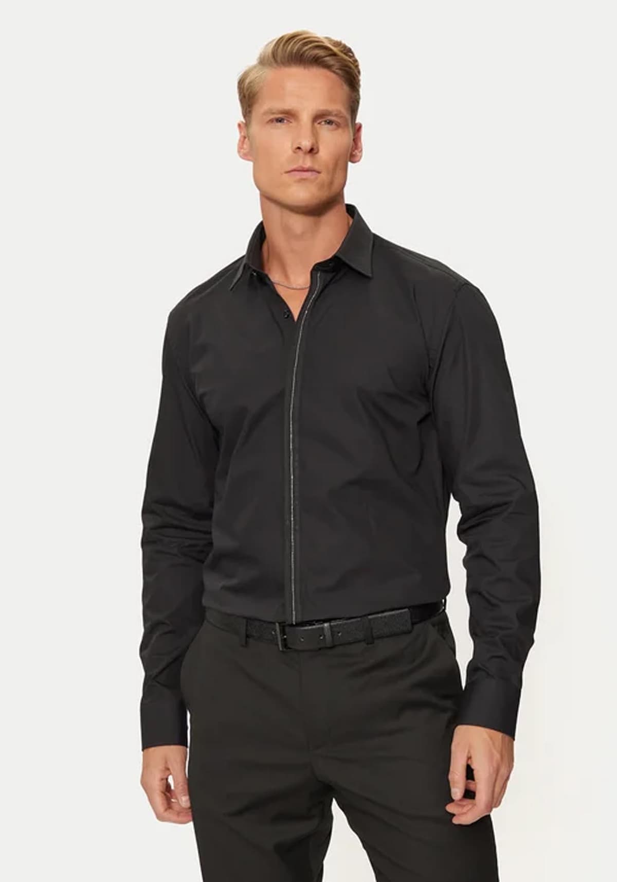 Men's Shirts Hugo Black