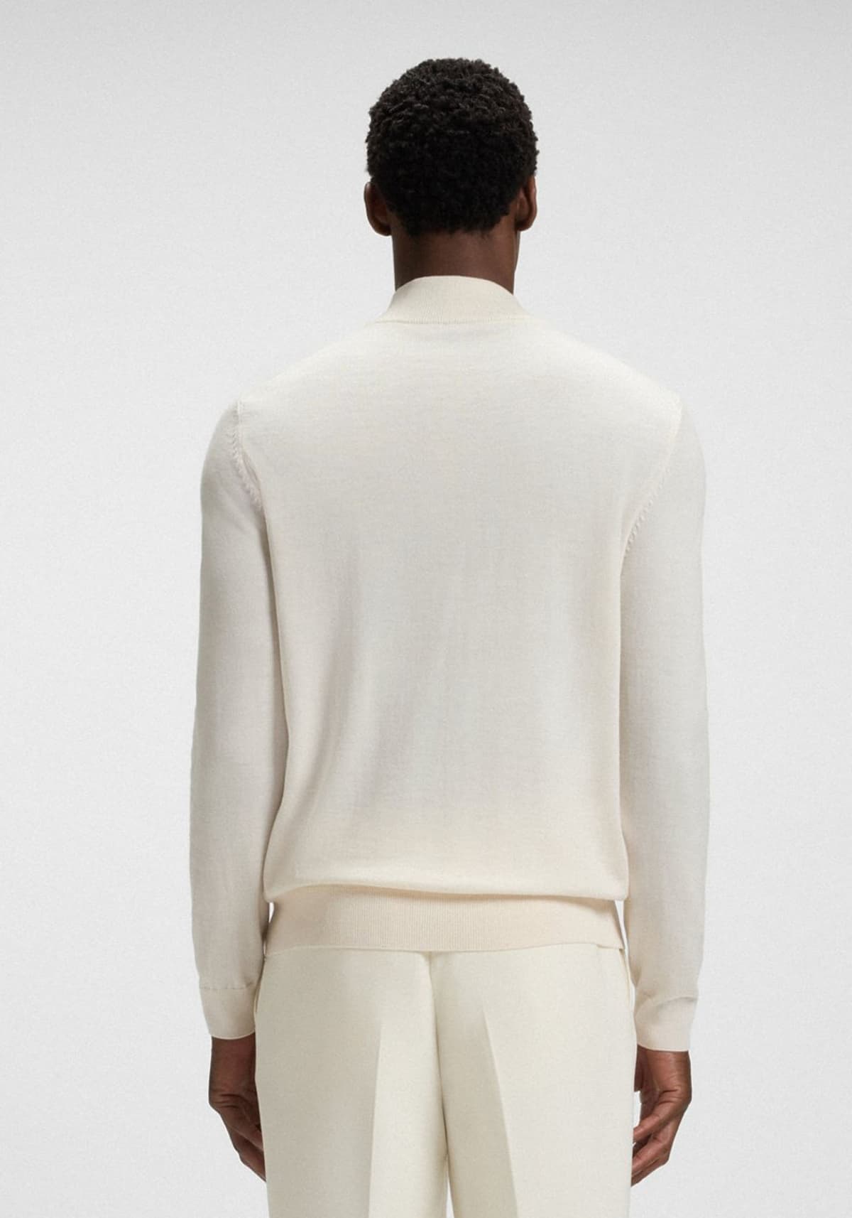 Men's Knitwear Boss White