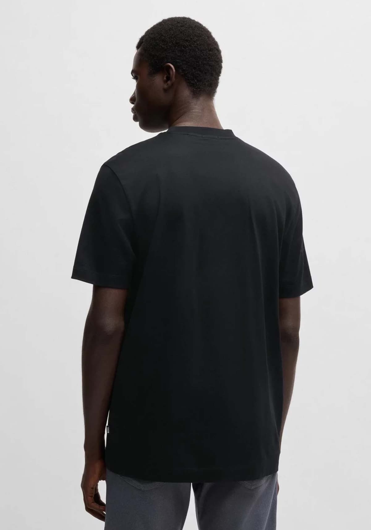 BOSS T-SHIRT C-THOMPSON 209 LOGO ΜΑΥΡΟ