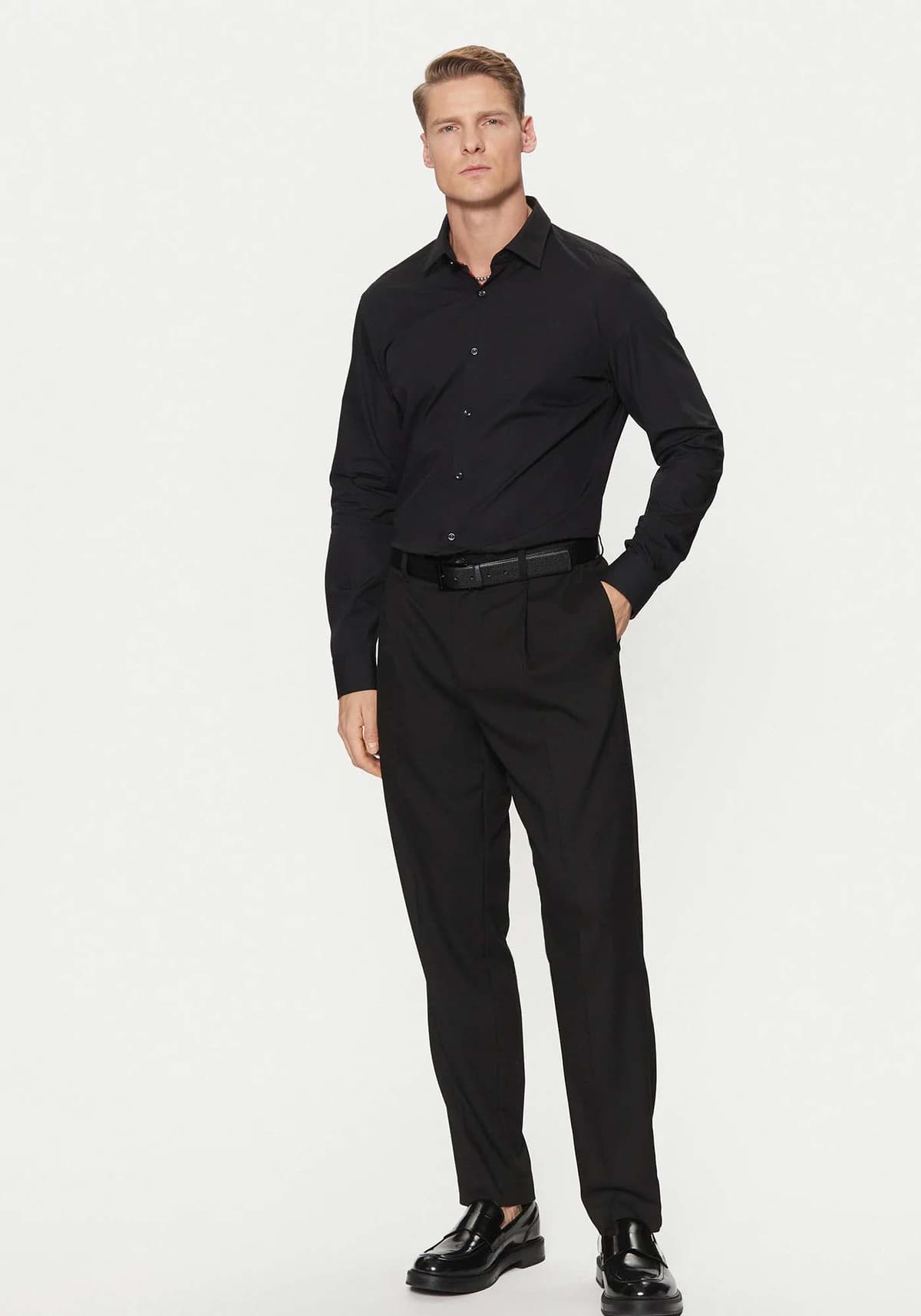 Men's Shirts Hugo Black