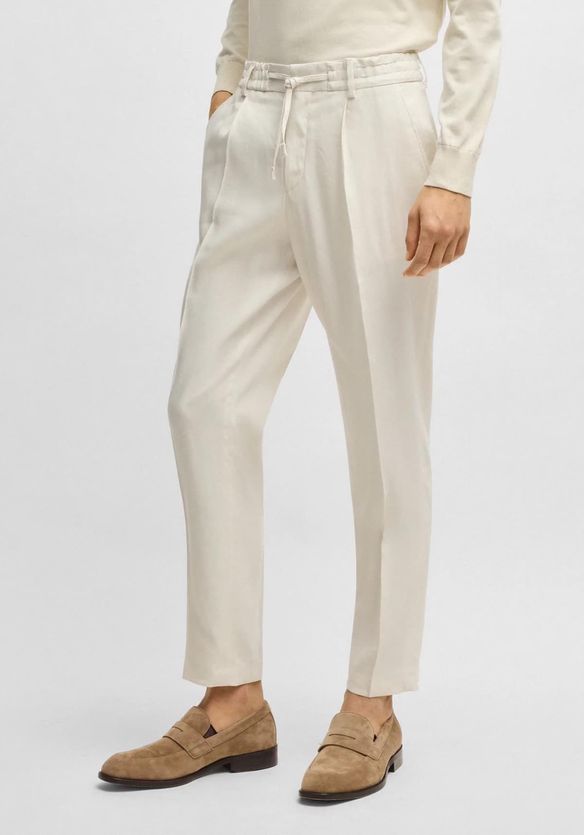 Men's Pants Boss White