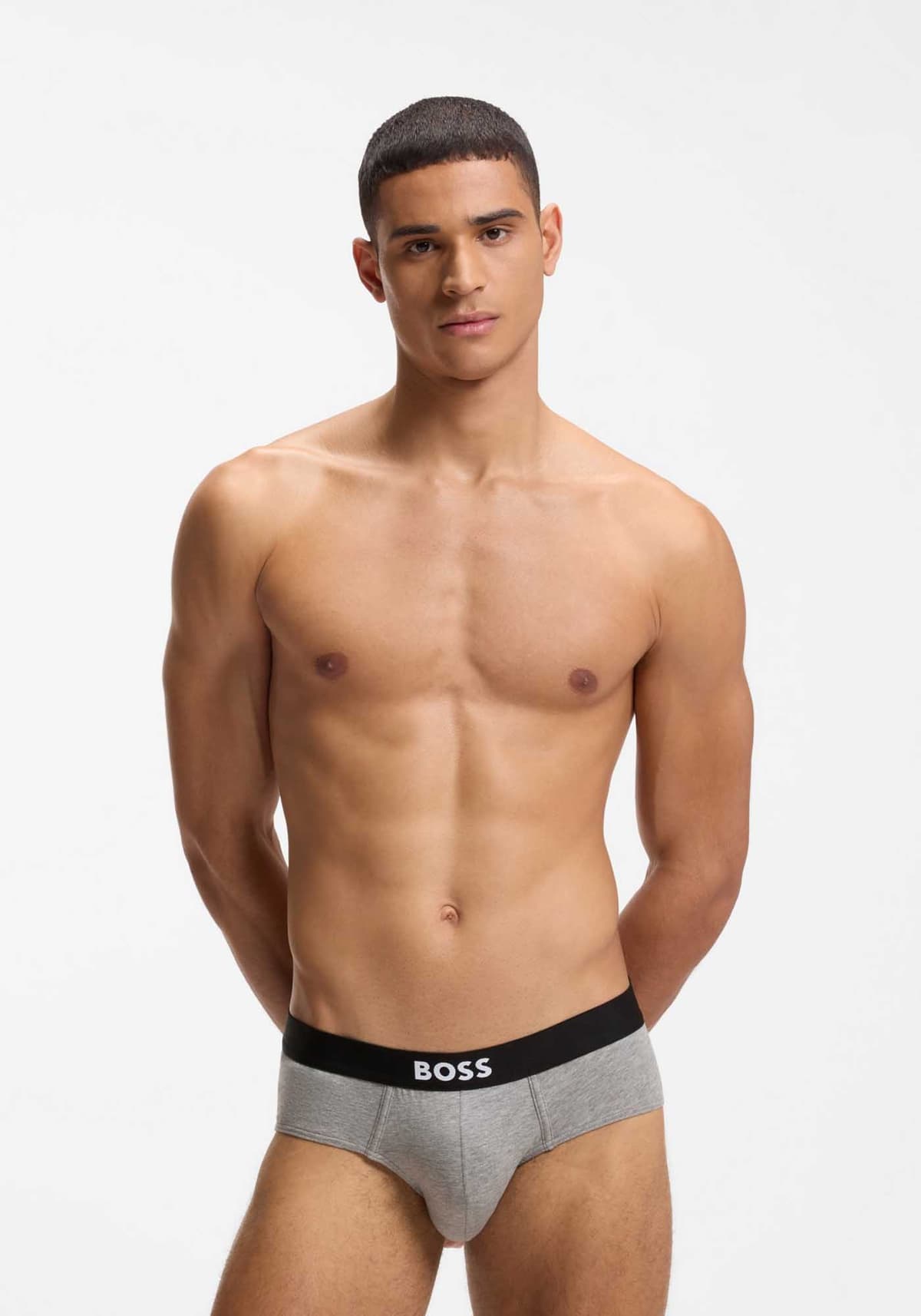 BOSS ΕΣΩΡΟΥΧΟ 3P HIPBR BOSS ONE MINI BRIEF ΜΑΥΡΟ-ΛΕΥΚΟ-ΓΚΡΙ
