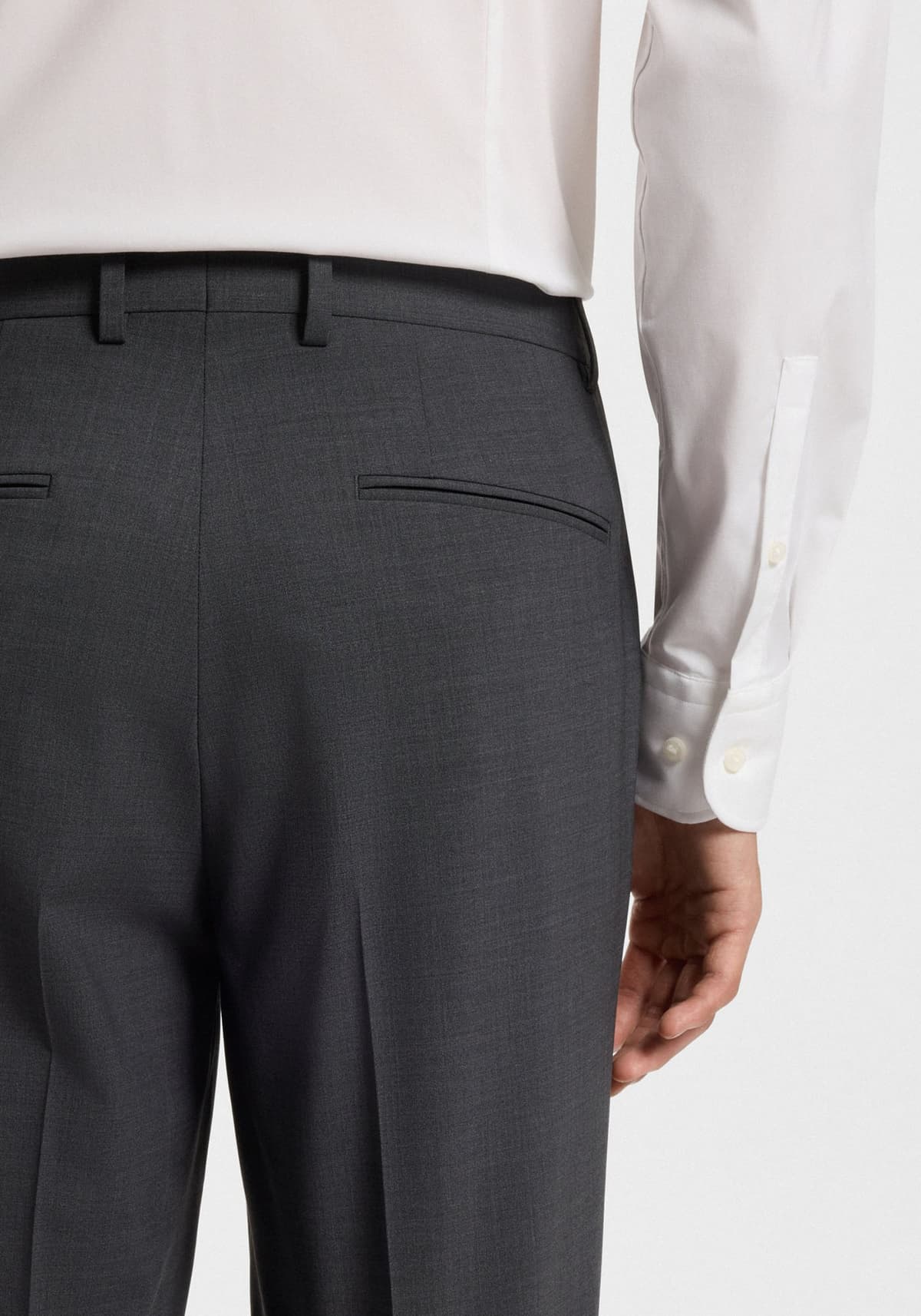 BOSS Υφασμάτινο Παντελόνι της σειράς Gio - 50555293 028 Grey