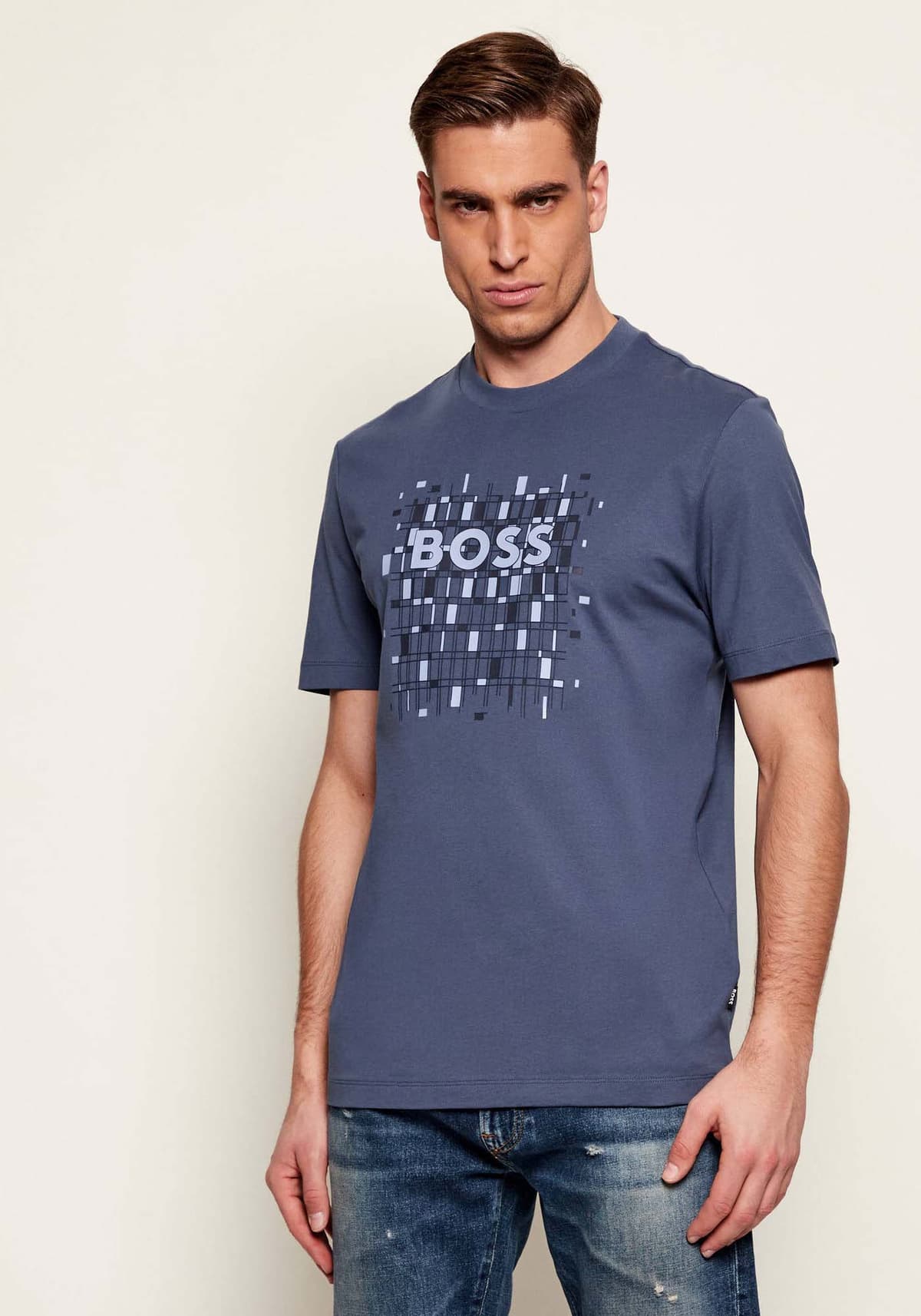 Men's T-Shirts Boss Blue
