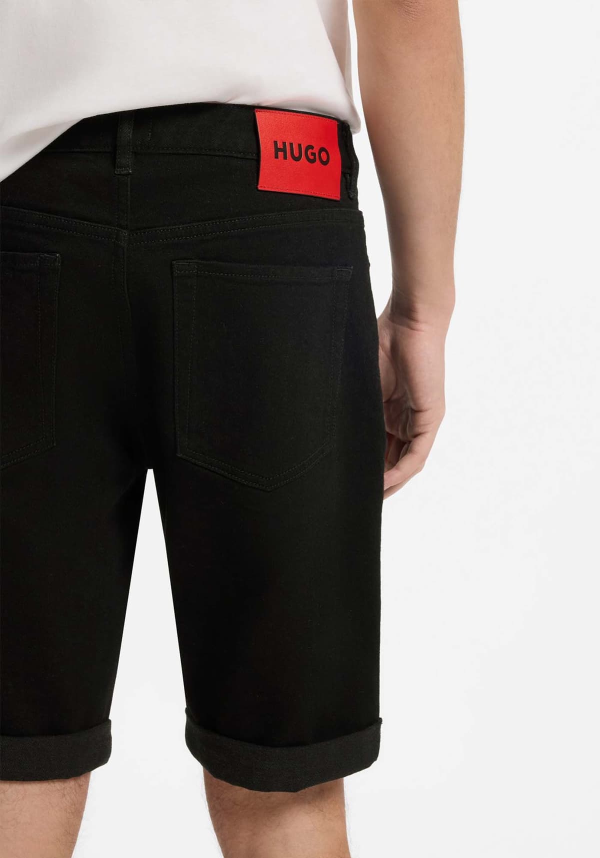 HUGO ΒΕΡΜΟΥΔΑ JEANS 634/S ΜΑΥΡΟ
