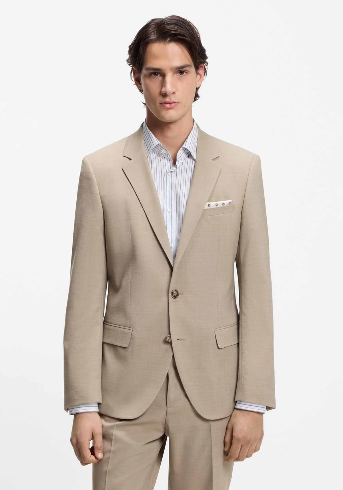 Men's Suits Hugo Beige