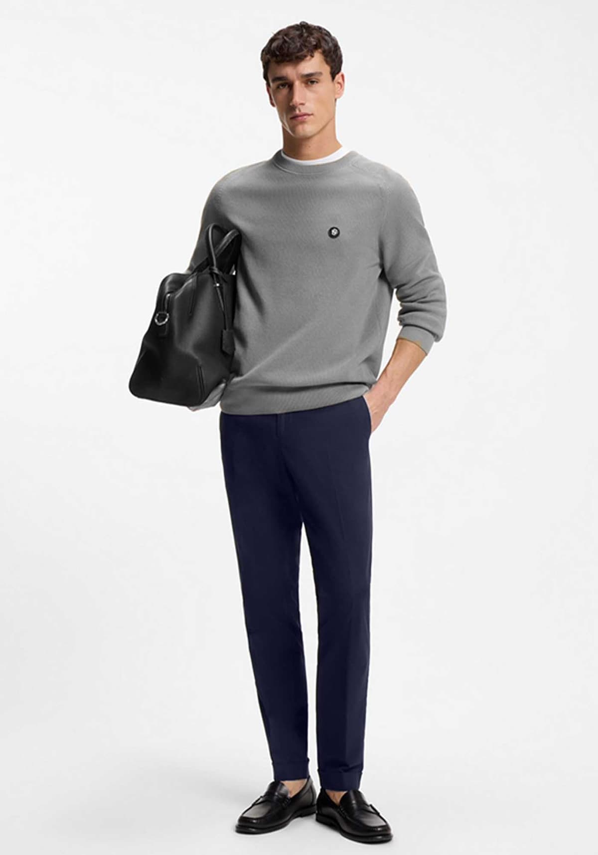 BOSS Παντελόνι Genius - 50561572 404 Blue