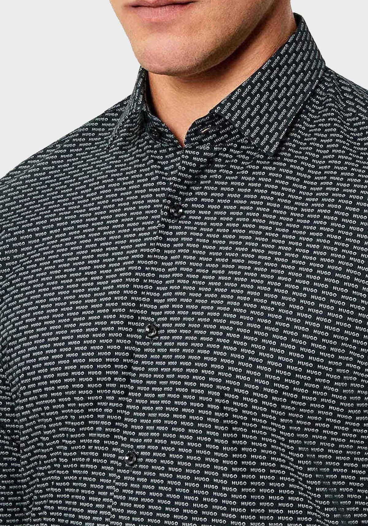 Men's Shirts Hugo Black