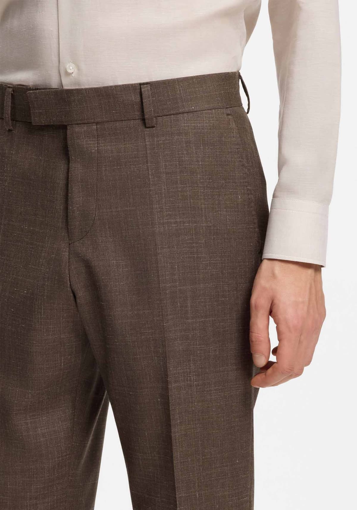 Men's Linen Pants Boss Brown