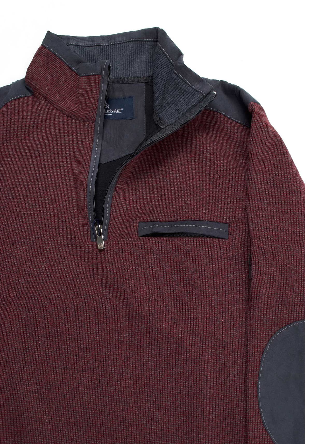 Monte Napoleone Half Zip 5145 - 002 cherry