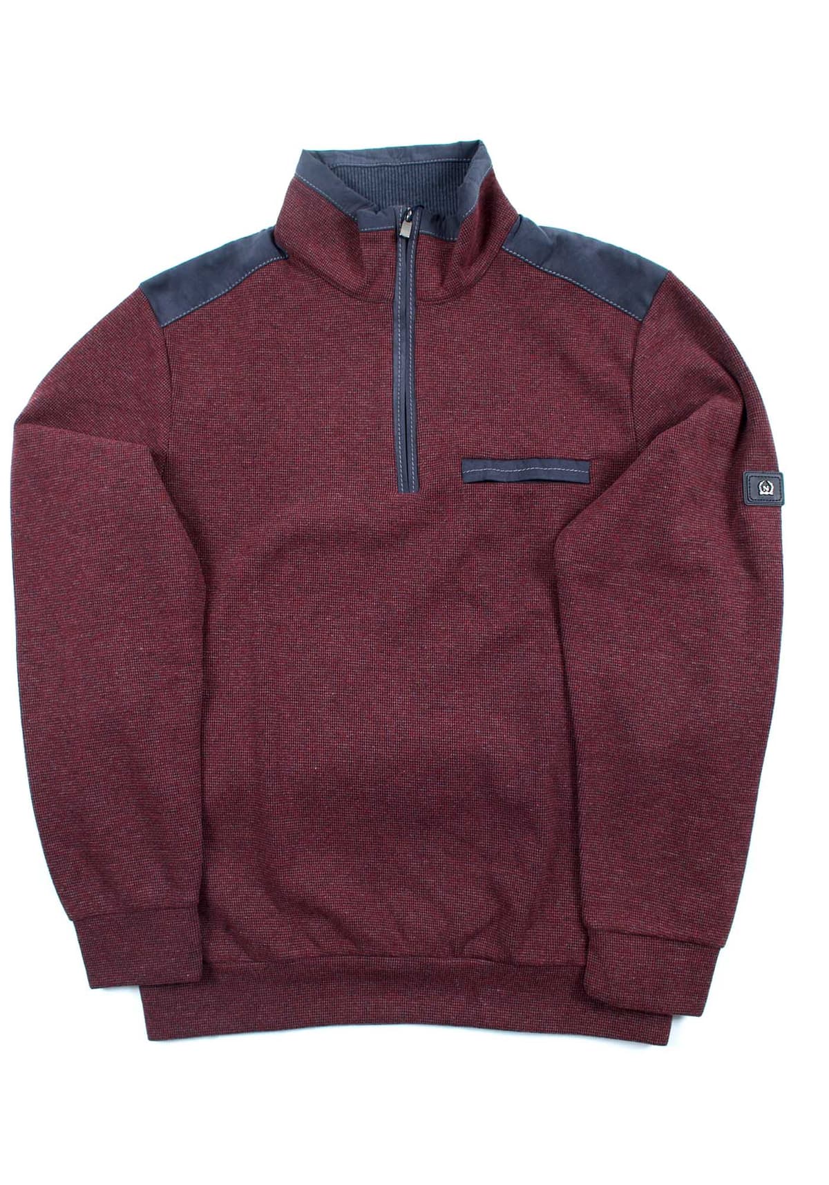 Monte Napoleone Half Zip 5145 - 002 cherry