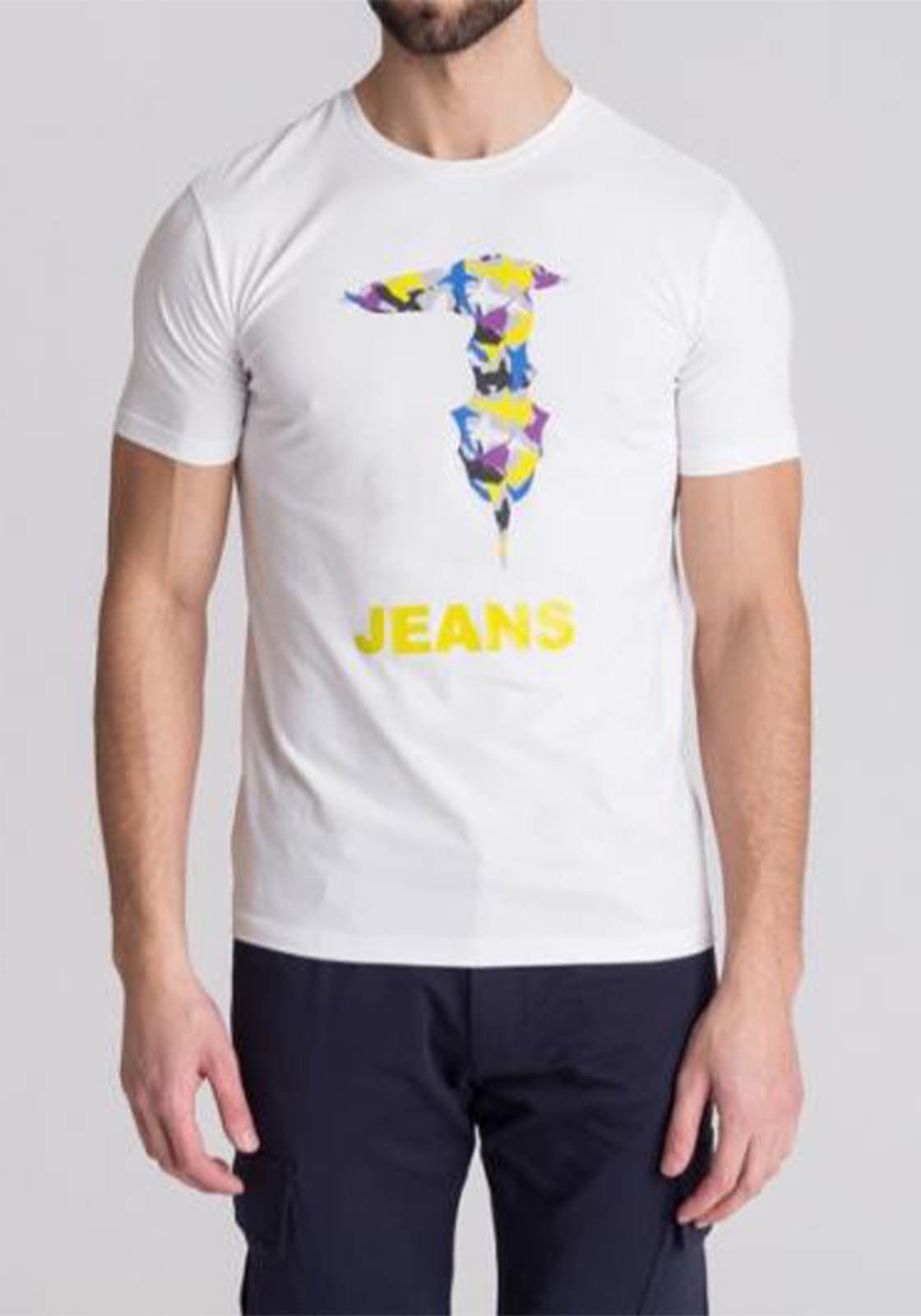 Men's T-Shirts Trussardi Jeans White