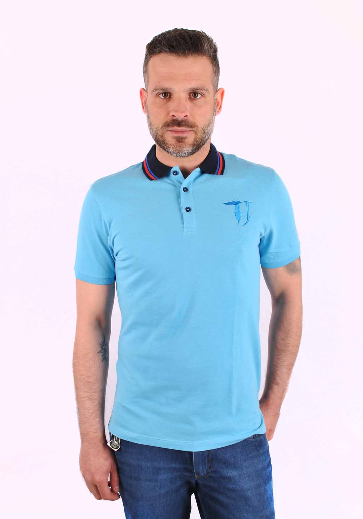 Men's Polo Shirts Trussardi Jeans Blue