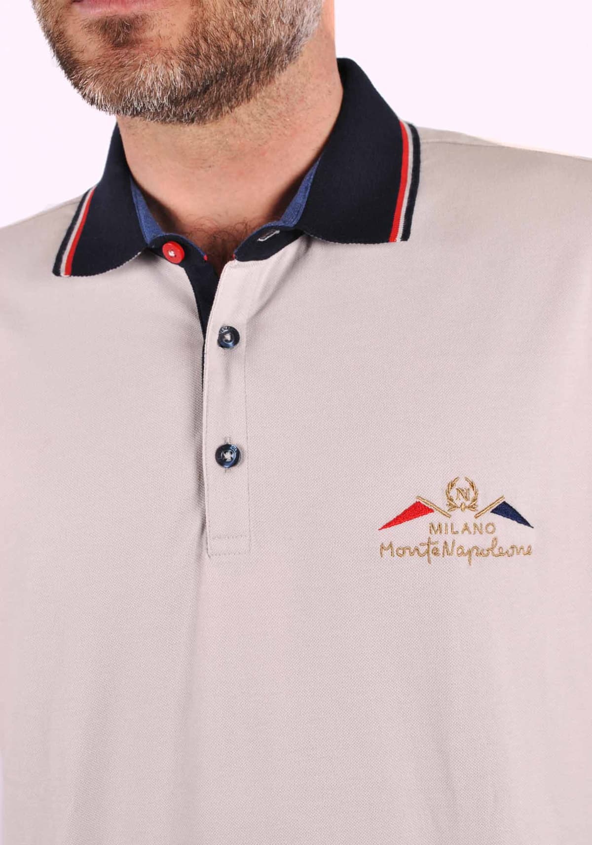 Men's Polo Shirts Monte Napoleone Gray