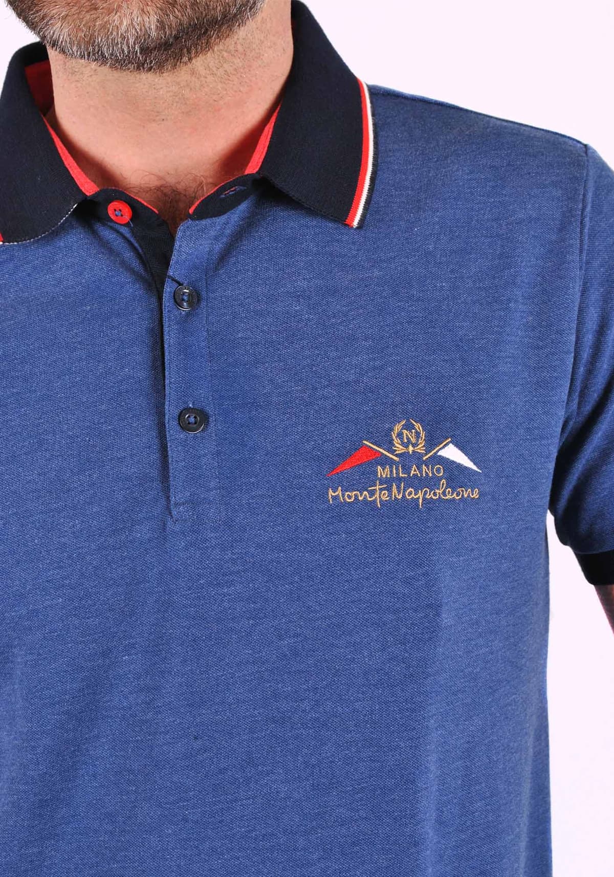 Men's Polo Shirts Monte Napoleone Blue